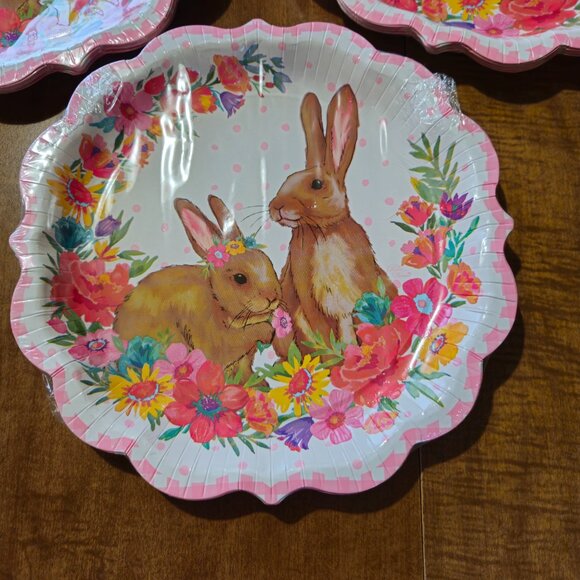 The Pioneer Woman Paper Plates Bunny Spring Easter Lot - Picture 3 of 7